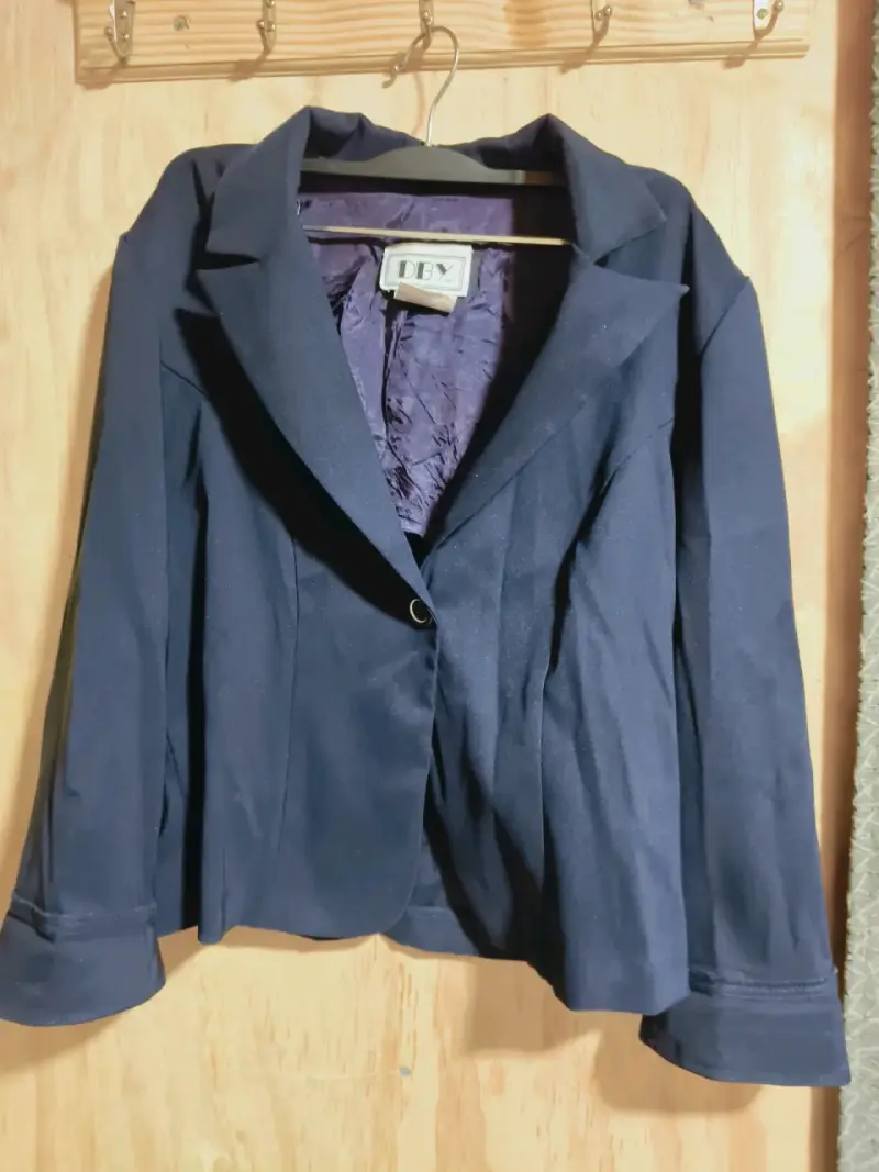 Blazer azul oscuro para mujer