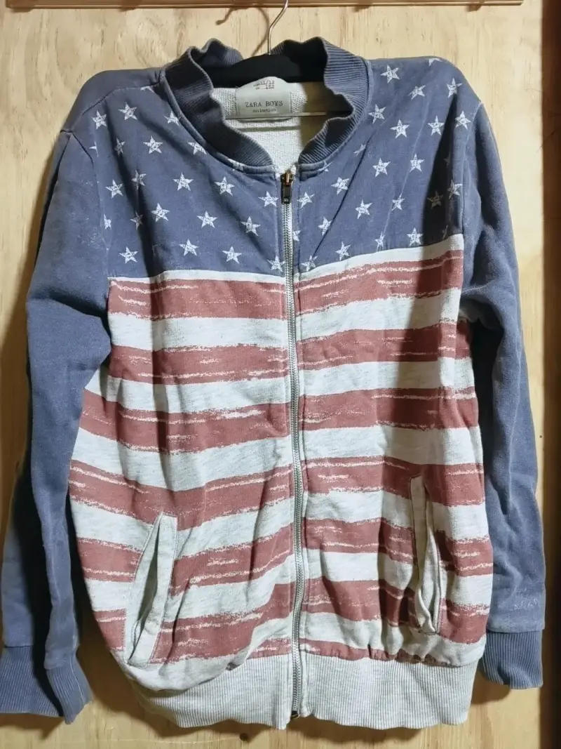 Chaqueta Zara estampado bandera - 1