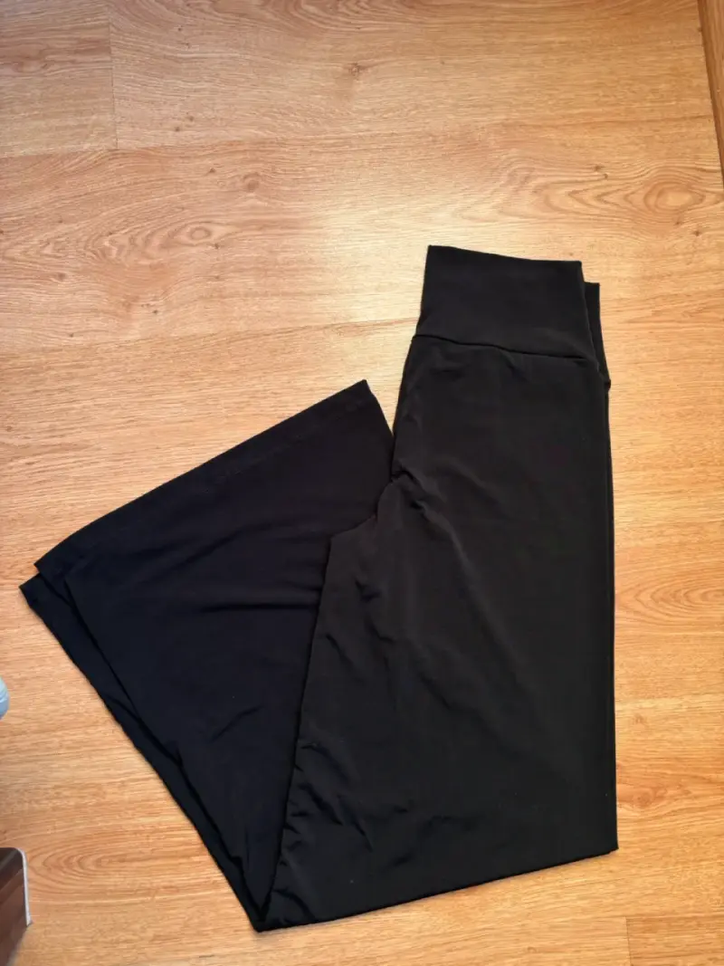 Pantalones negros anchos L - 4