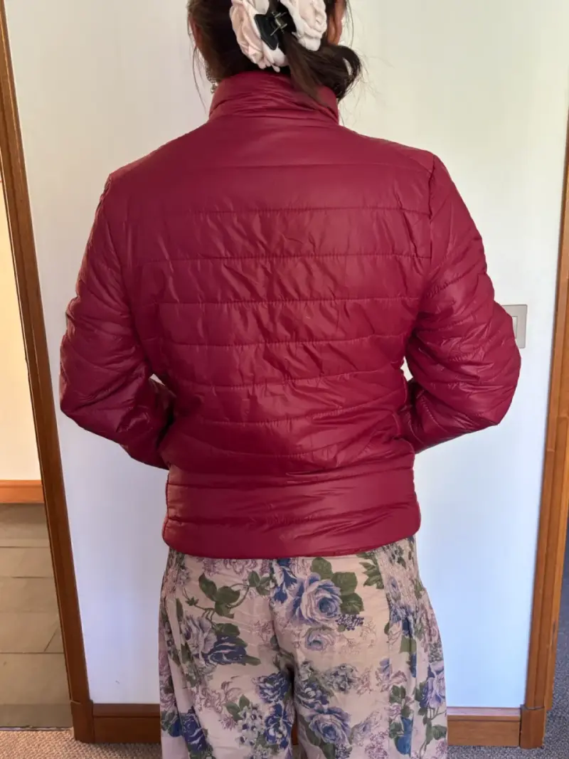 Chaqueta tipo pluma  roja S - 2