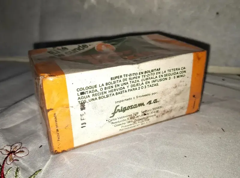 Caja Antigua Te Te-zito Años 1988 Caja Cartón - 2