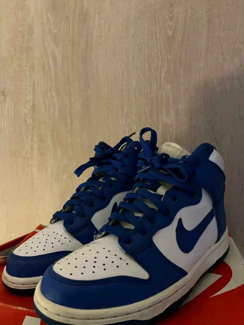 Zapatillas deportivas azul y blanco - 2