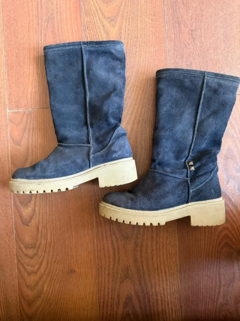 Botas azules de gamuza - 1