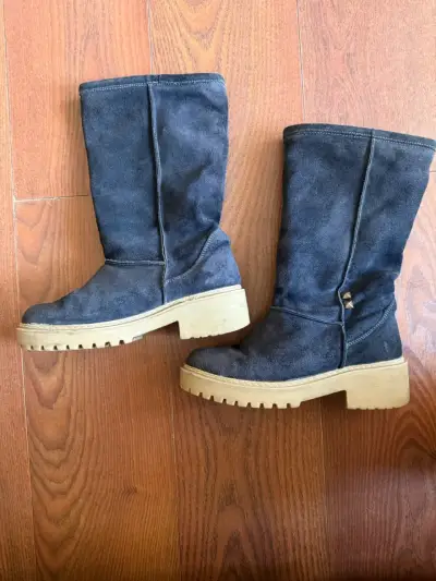 Botas azules de gamuza - miniatura 1