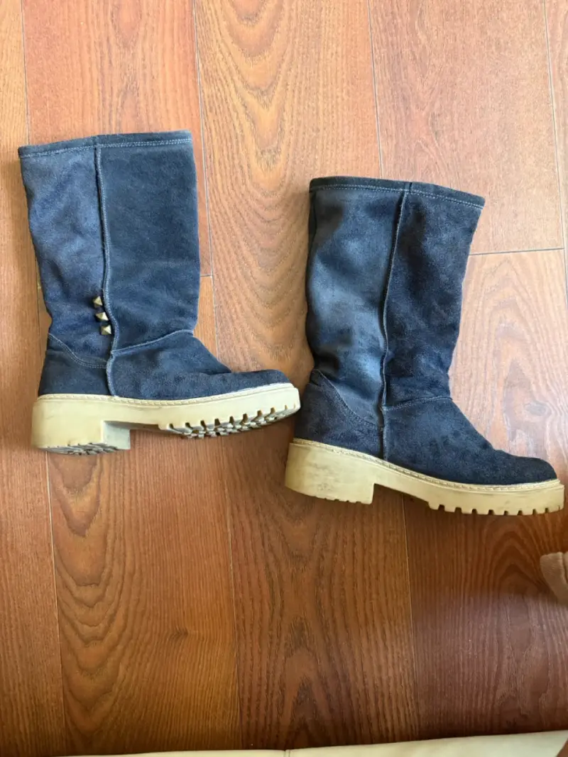 Botas azules de gamuza - 2