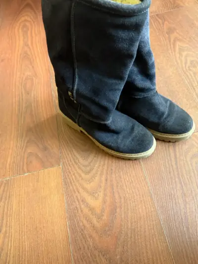 Botas azules de gamuza - miniatura 5