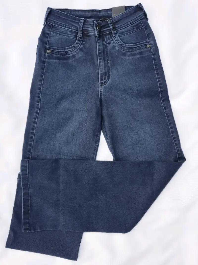 Jeans azul oscuro de mujer - 3