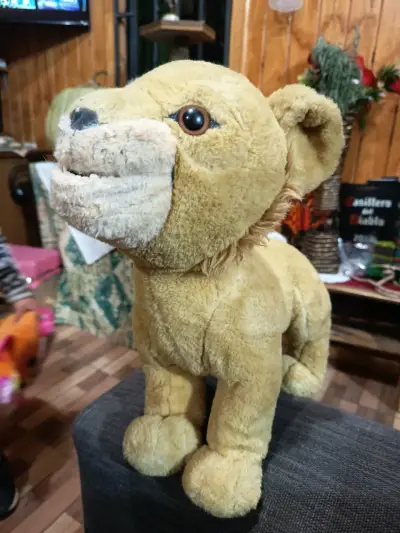 Peluche de león amarillo - miniatura 1