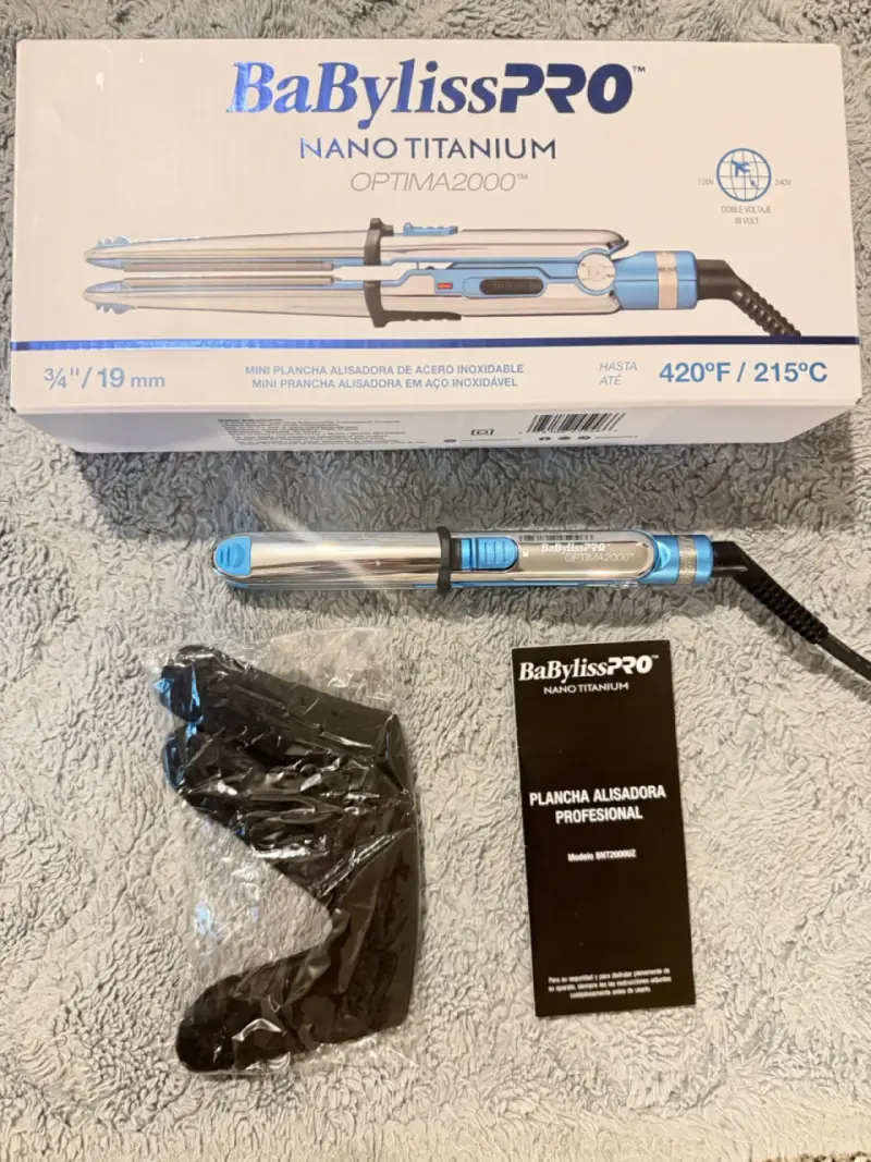 Plancha de pelo BaBylissPRO mini azul - 3