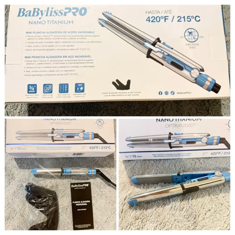 Plancha de pelo BaBylissPRO mini azul - 4