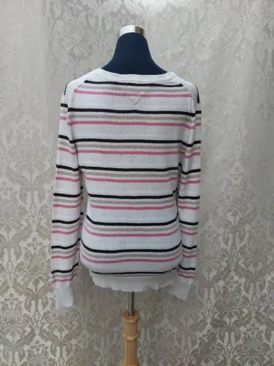 Suéter rayado blanco y rosa - miniatura 4