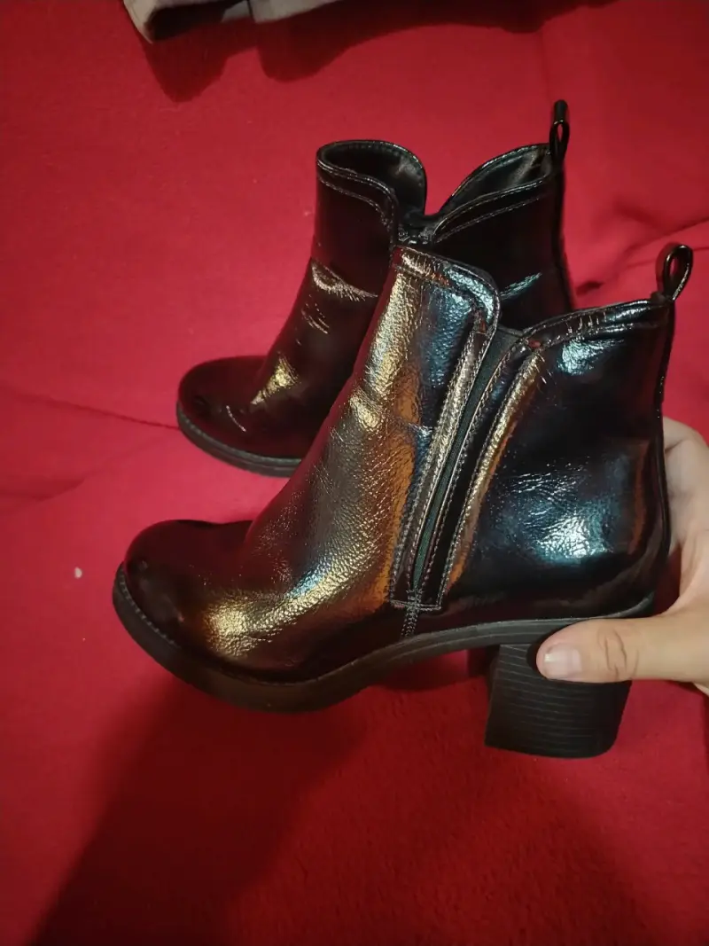 Botines de cuero negro - 2