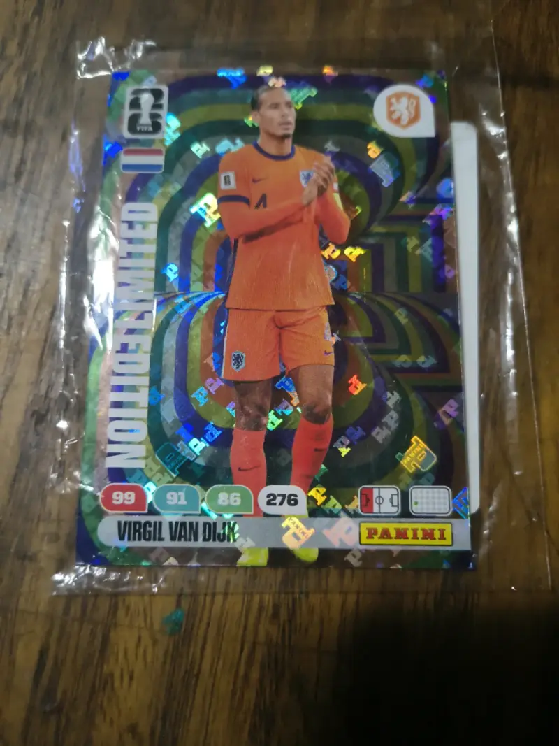 Tarjeta Panini Virgil Van Dijk - Adrenalyn XL - 2