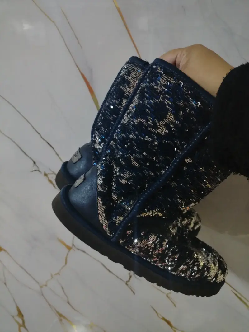 Botas UGG con lentejuelas azul - 2