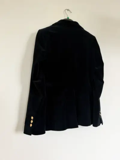 Blazer negro de terciopelo - miniatura 3