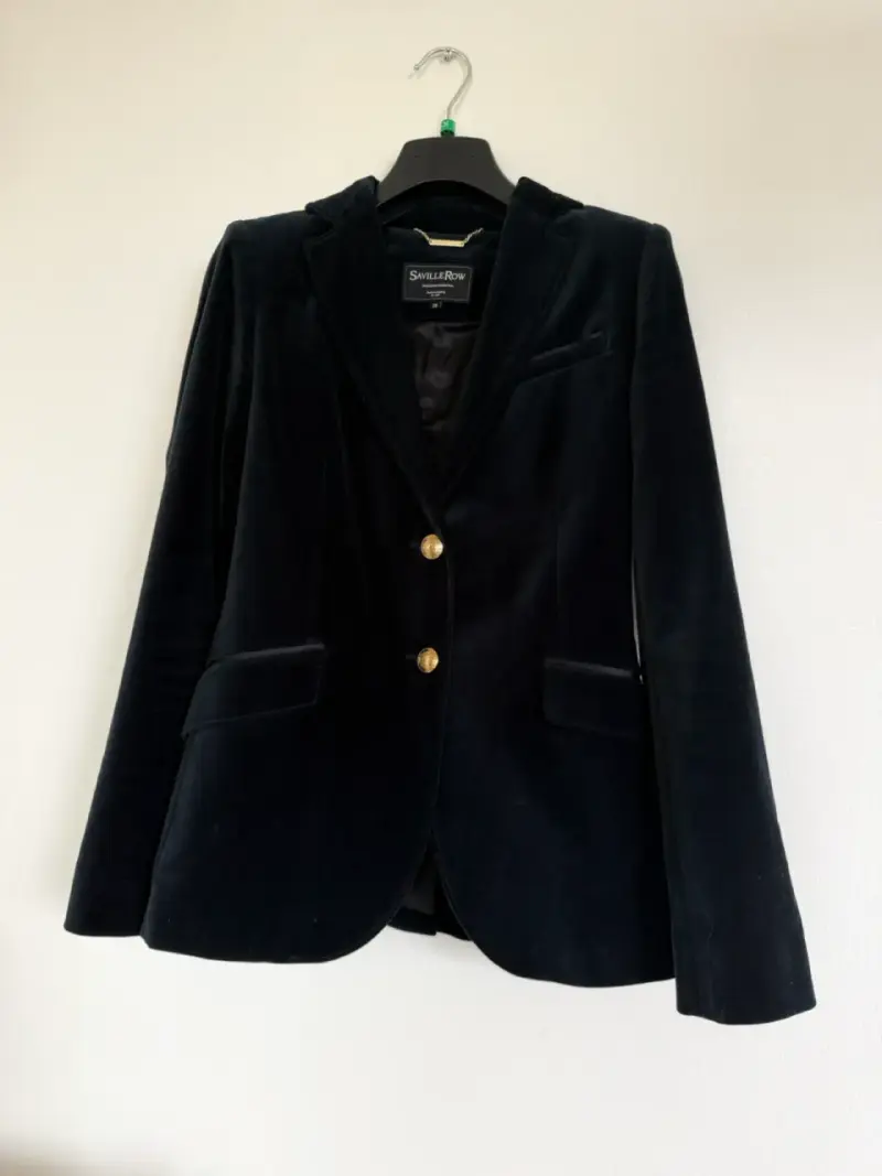 Blazer negro de terciopelo - 5