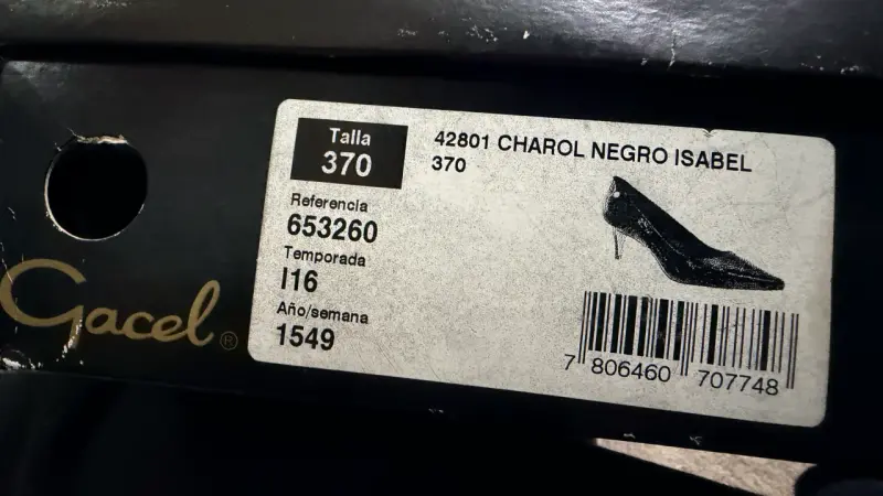 Zapatos de tacón negros brillantes - 5