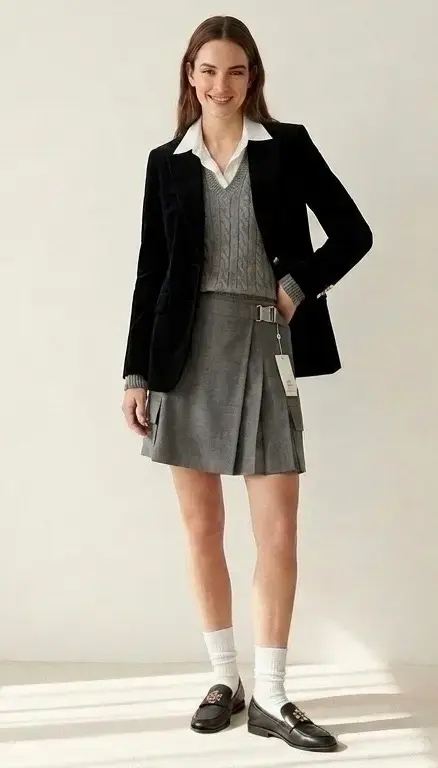 Blazer negro de terciopelo - 6