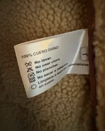 Chaqueta cuero marrón Boken - miniatura 4