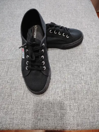 Zapatillas de lona negras - miniatura 2
