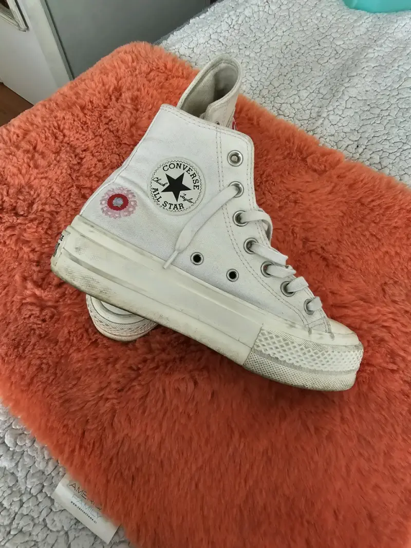 Zapatillas Converse blancas altas - 1