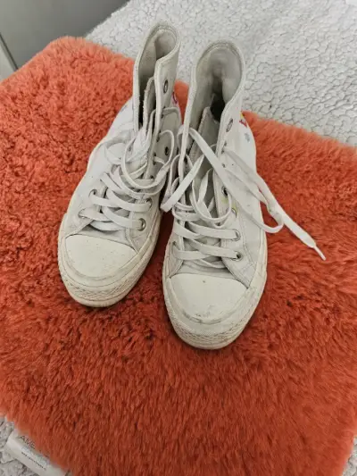 Zapatillas Converse blancas altas - miniatura 3