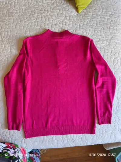 Suéter rosado con cremallera Marca ASH - miniatura 3