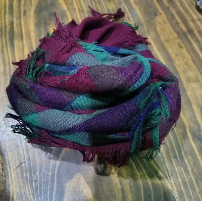 Pañuelo de lana multicolor - miniatura 1