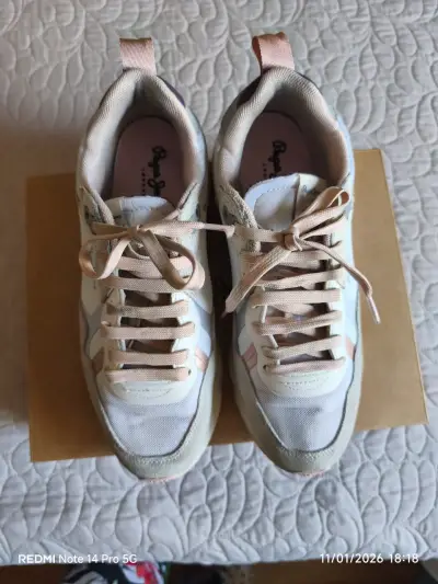 Zapatillas deportivas beige Marca Pepe Jeans - miniatura 1