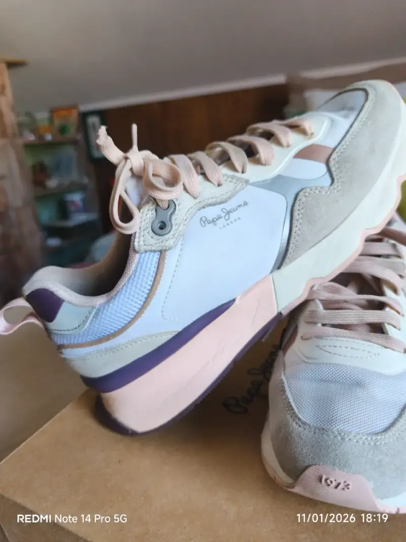 Zapatillas deportivas beige Marca Pepe Jeans - 3