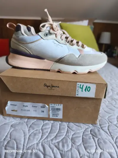 Zapatillas deportivas beige Marca Pepe Jeans - miniatura 4
