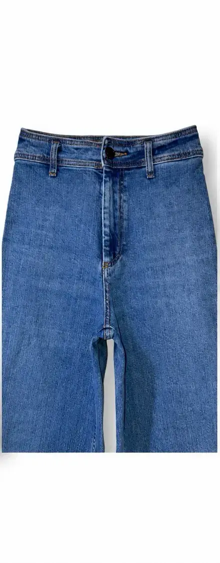 Jeans zara anchos azul - 2