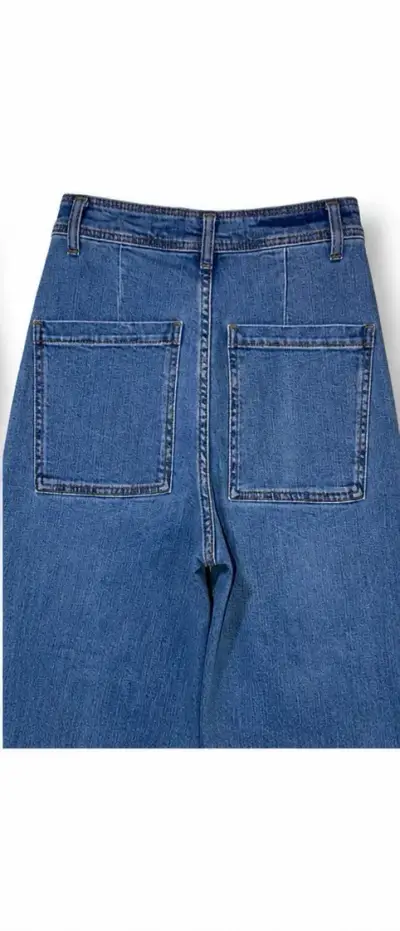Jeans zara anchos azul - miniatura 3