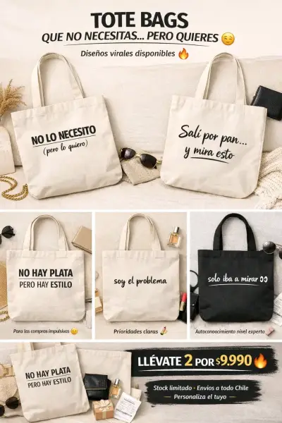 Tote bag con frases motivadoras - miniatura 3