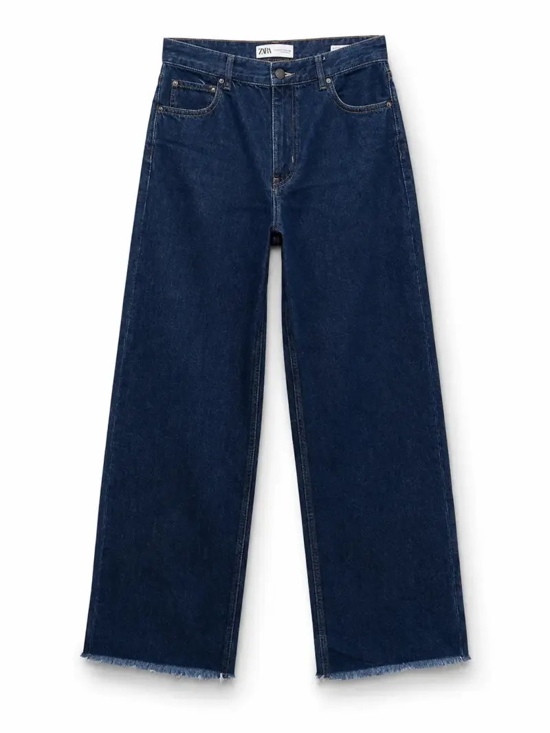 Jeans anchos azul oscuro - 2