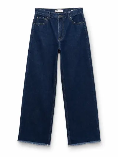 Jeans anchos azul oscuro - miniatura 2