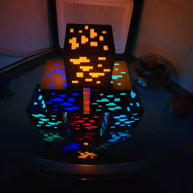 Lámpara cubo LED multicolores - 3