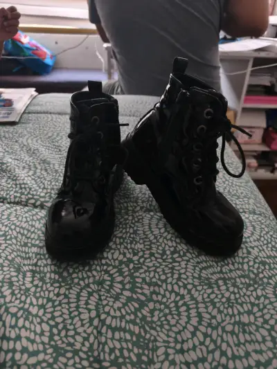 Botines de charol negros n29 - miniatura 1