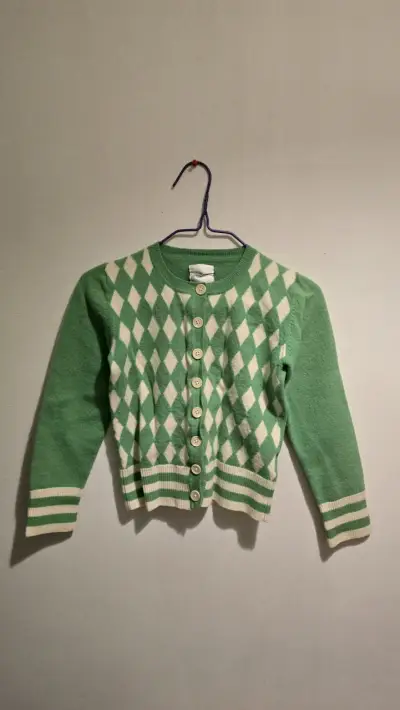 Chaleco verde con rombos - miniatura 2