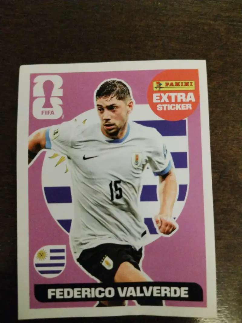 Lámina Panini Federico Valverde - 1