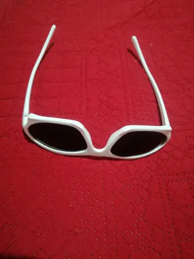 Lentes de sol blancos unixex - miniatura 2