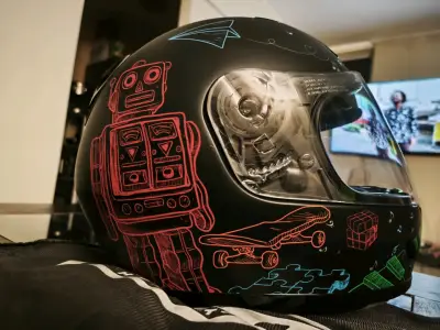 Casco moto HJC para niño. - miniatura 2