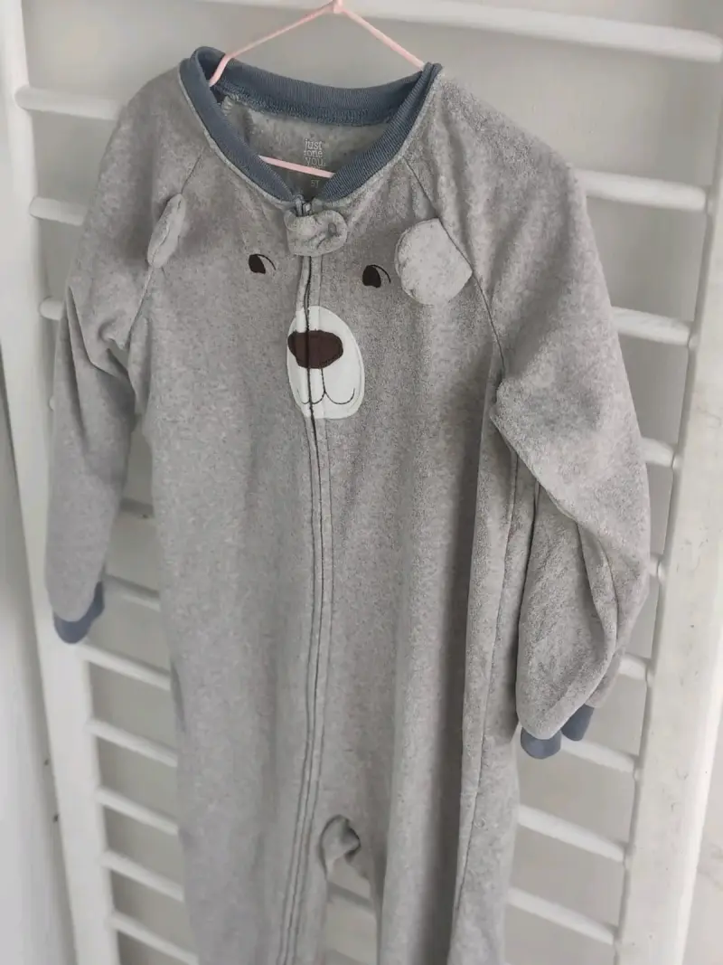 Pijama infantil gris con oso - 2