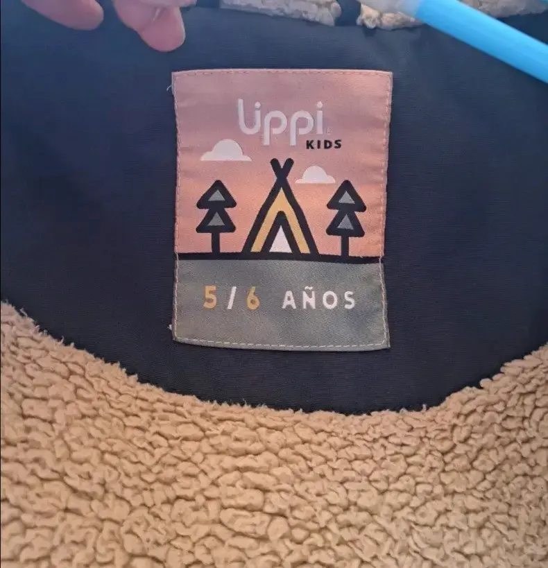 Parka  azul para niña - 3