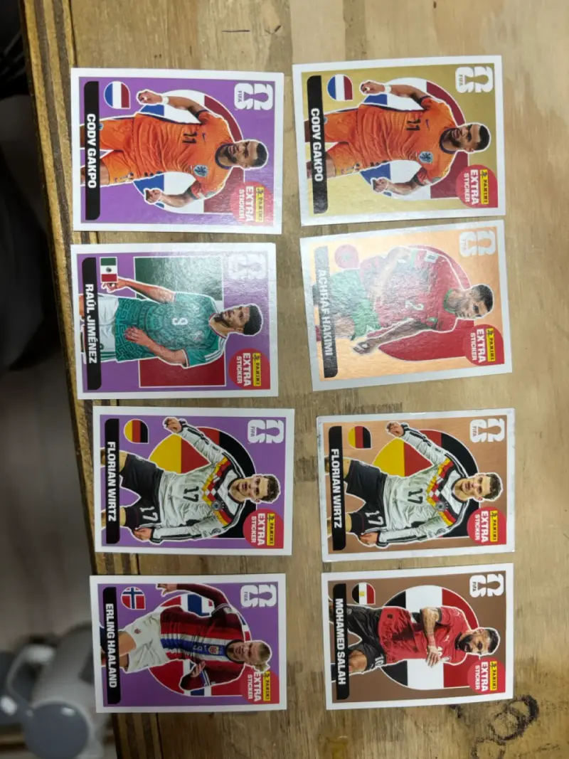 Set de láminas de fútbol Panini 2026