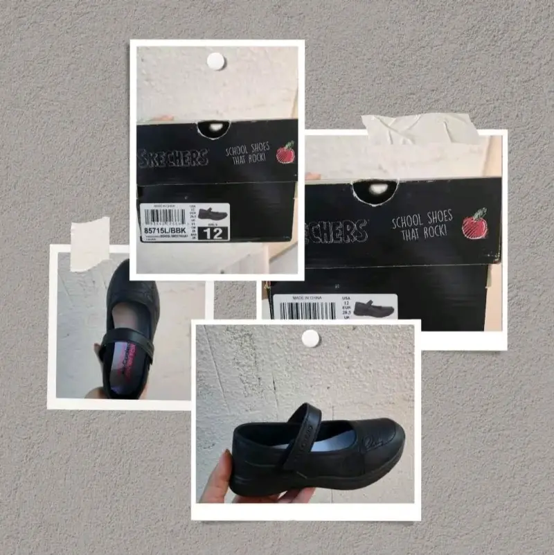 Zapatos escolares negros Skechers