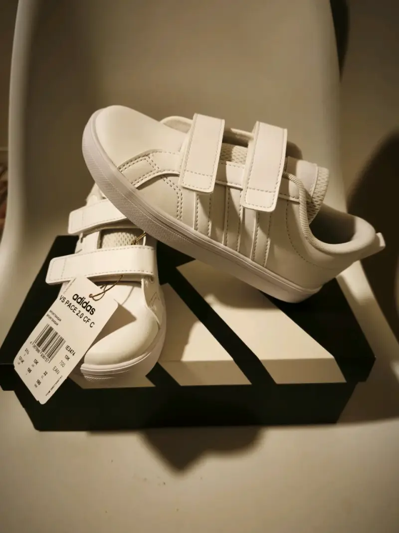 Zapatillas blancas Adidas VS Pace 2.0 Niño - 1