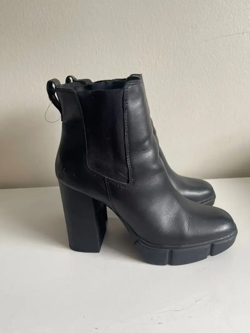 Botines negros de cuero Steve Madden - 2