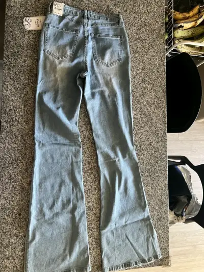 Jeans acampanados colombiano talla 34 xs - miniatura 2