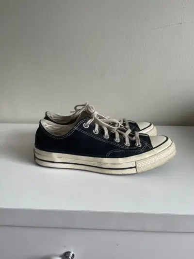 Zapatillas negras converse 7 US - miniatura 1